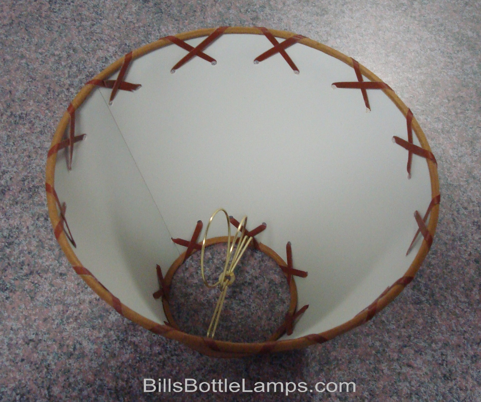 Rustic "Bulb Clip" Pine Cone Scene LAMP SHADE Table Desk Light Cottage Cabin gallery