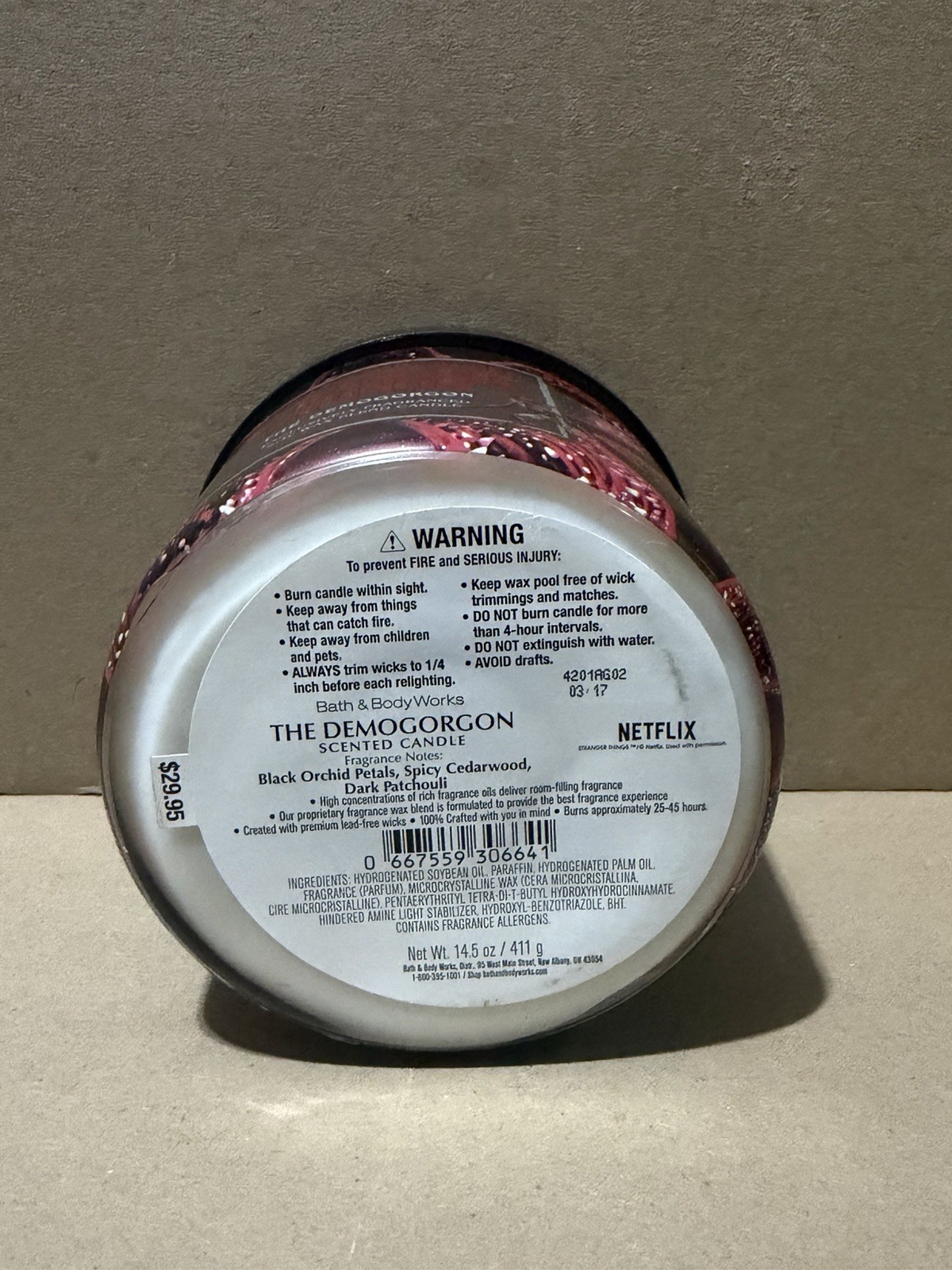NEW 3 wick “stranger things the demogordon” candle from Bath and Body Works. gallery