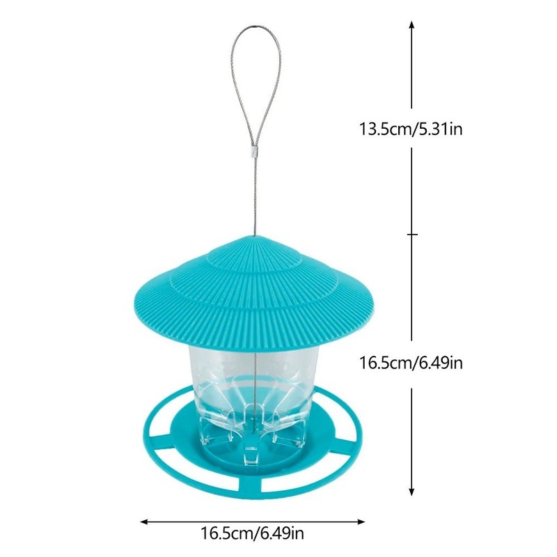 Round Hanging Bird Feeder Squirrel Proof 1000ml Large Auto-Dispense Seed Green gallery