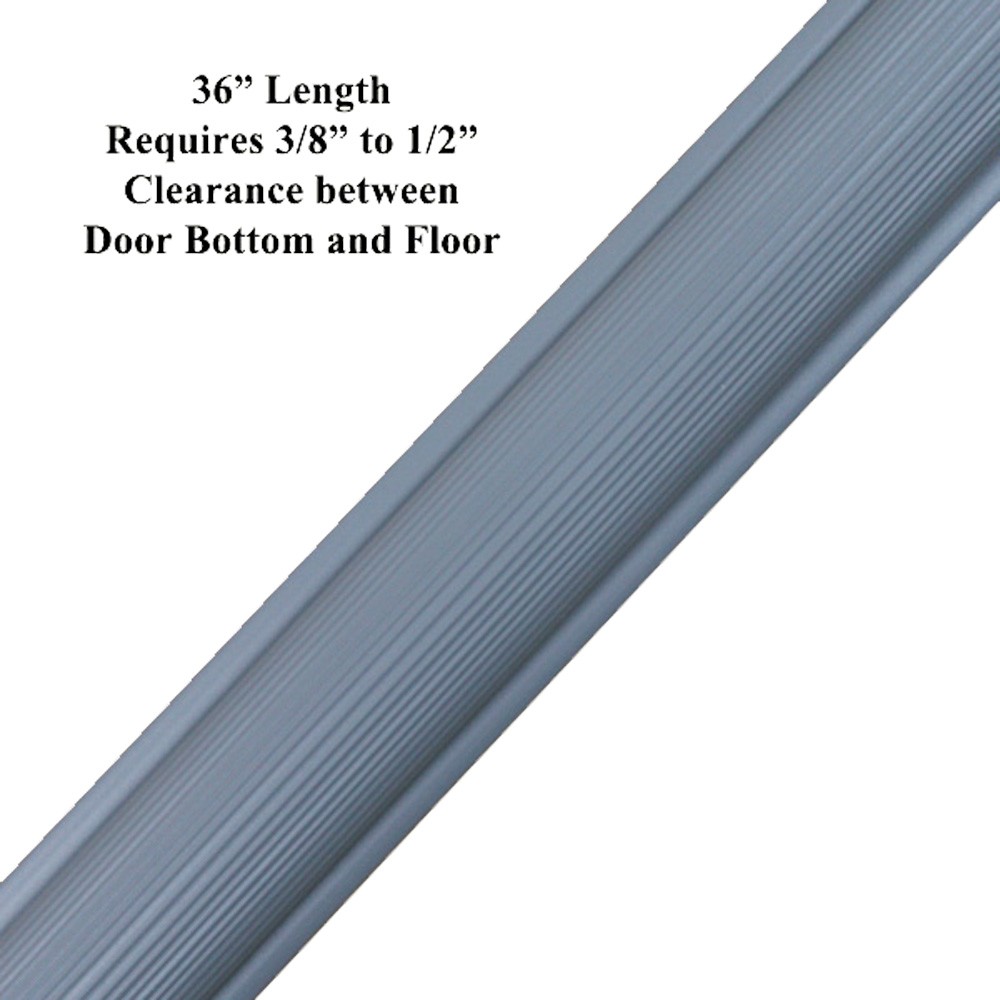 36" x 1-1/16" Gray Vinyl Threshold Insert for SDS Doors gallery