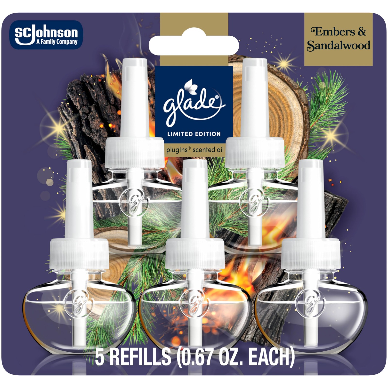 PlugIns Refills Air Freshener, Embers & Sandalwood, Scented and Essential Oil... gallery