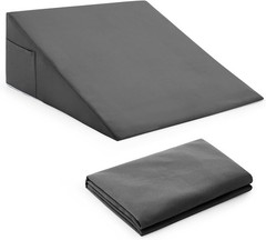 Dark Gray Wedge Pillowcase, 24 inches long × 24 inches wide × 12 inches high
