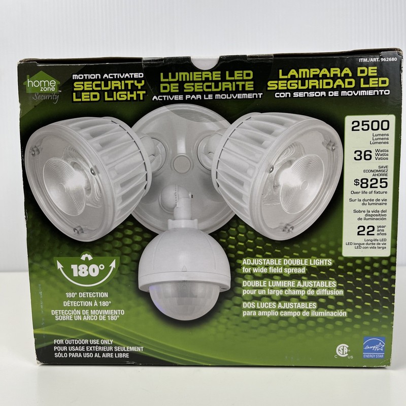 Home Zone Security Light Motion Activated LED 2500 Lumens 180° Detection 962680 gallery