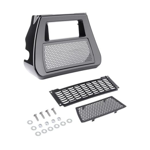 Motorcycle Front Chin Spoilers Radiator Cover for Harley Touring Vivid Black gallery