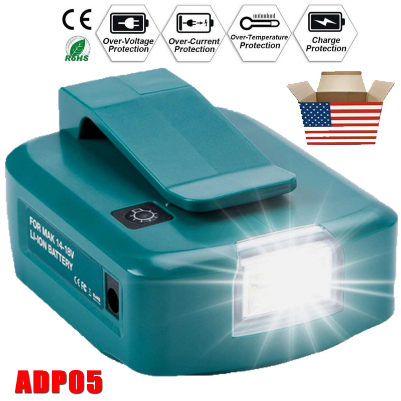 USB Power Charger Adapter Converter For MAKITA ADP05 14V-18V Li-ion New Battery gallery