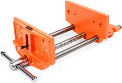 Jorgensen 27091 Medium Duty Woodworker’S Vise, Orange, Grey, 9-Inch by 7-Inch