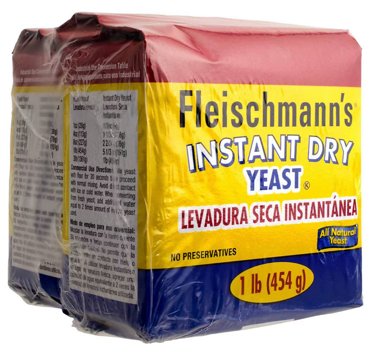 Fleischmann's Instant Dry Yeast (16 oz., 2 pk) (No ship to CA) gallery