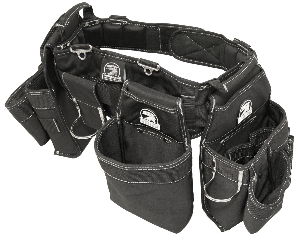 Gatorback Professional Carpenter's Triple Tool Belt Combo B145 Adjustable Nylon