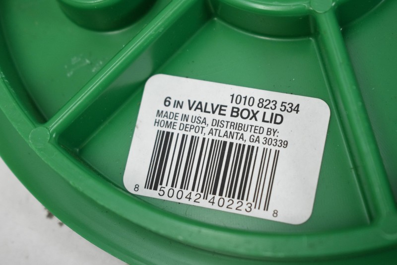 Vigoro 6 Inch Irrigation Control Valve Box Lid Set Green Home Depot Replacement gallery