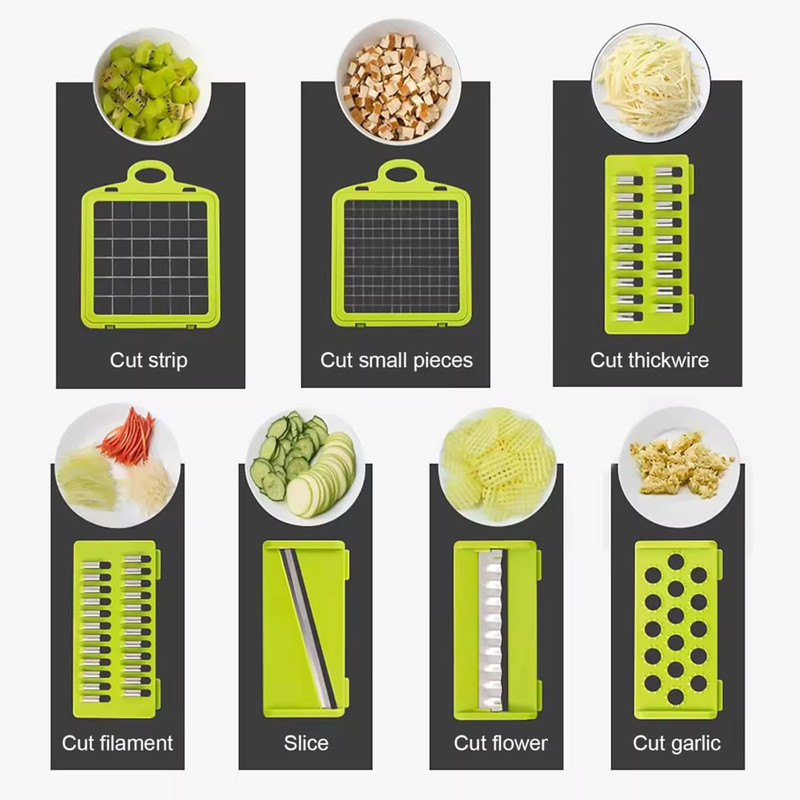 Vegetable Chopper, 16 in 1 Professional Mandoline Slicer for Kitchen gallery