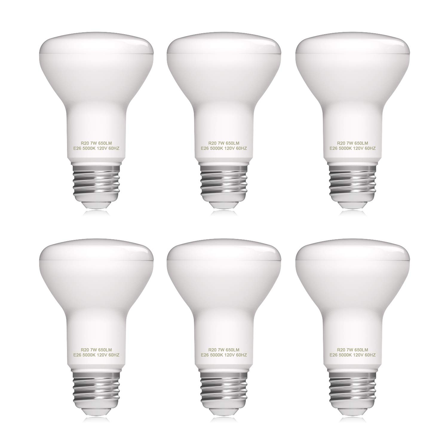 Dimmable R20/BR20 Flood Light Bulb, 7W, 50W Equivalent, 5000K Daylight White,... gallery