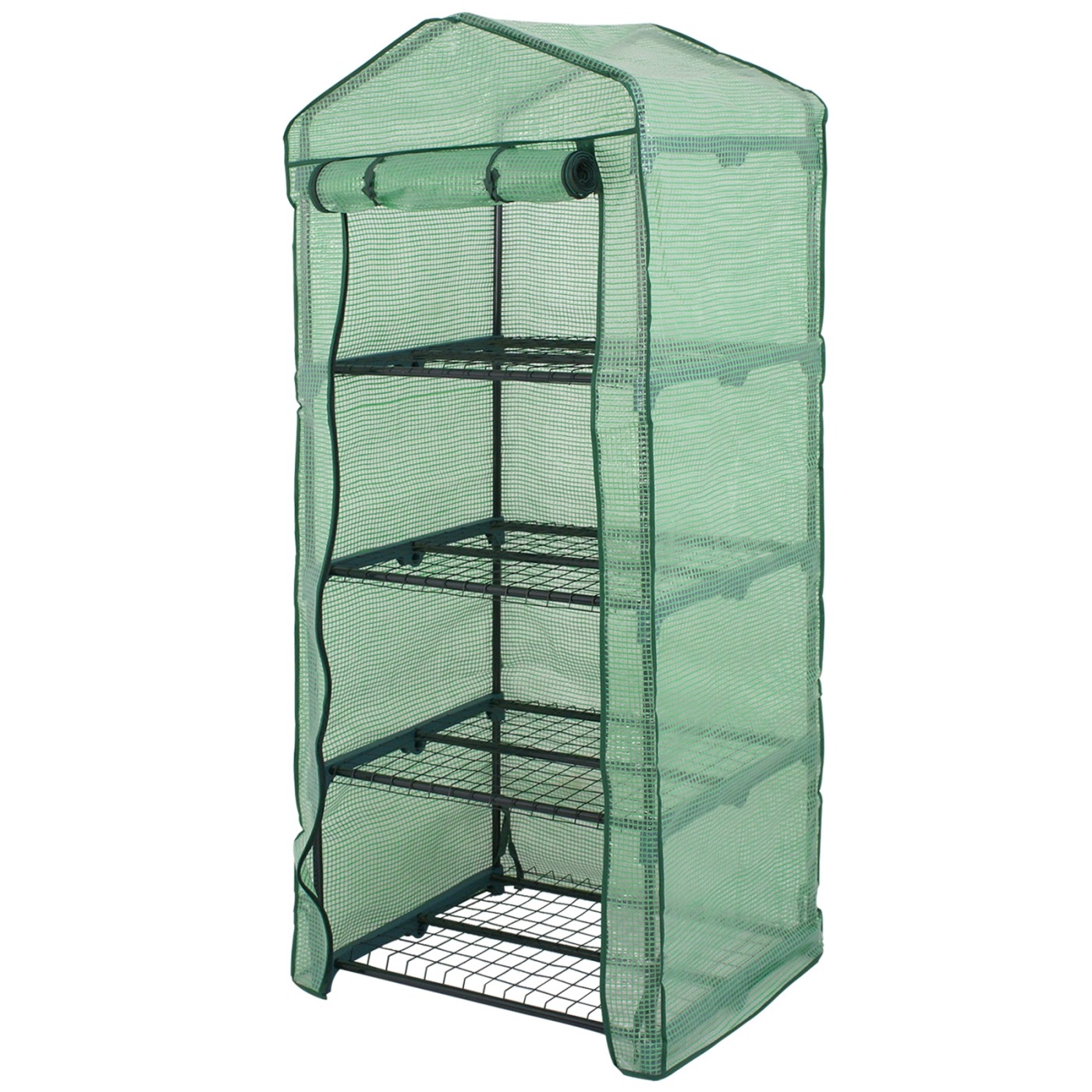 Mini Greenhouse Outdoor Portable Green House Gardening w/ 4 Tier PE Cover gallery