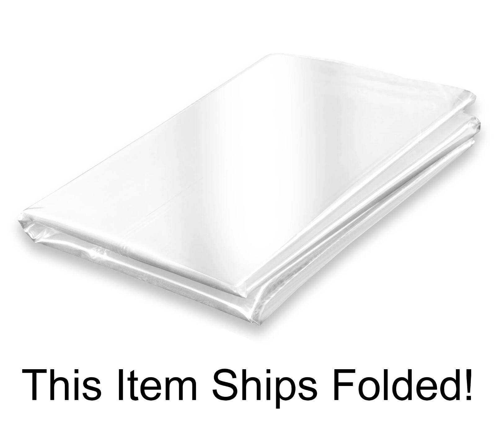 Clear Plastic Vinyl Table Cover Tablecloth Protector Transparent - Sold Folded gallery