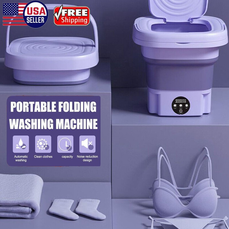 Portable Washing Machine Mini Washer Foldable Washer and Spin Dryer Small Travel gallery