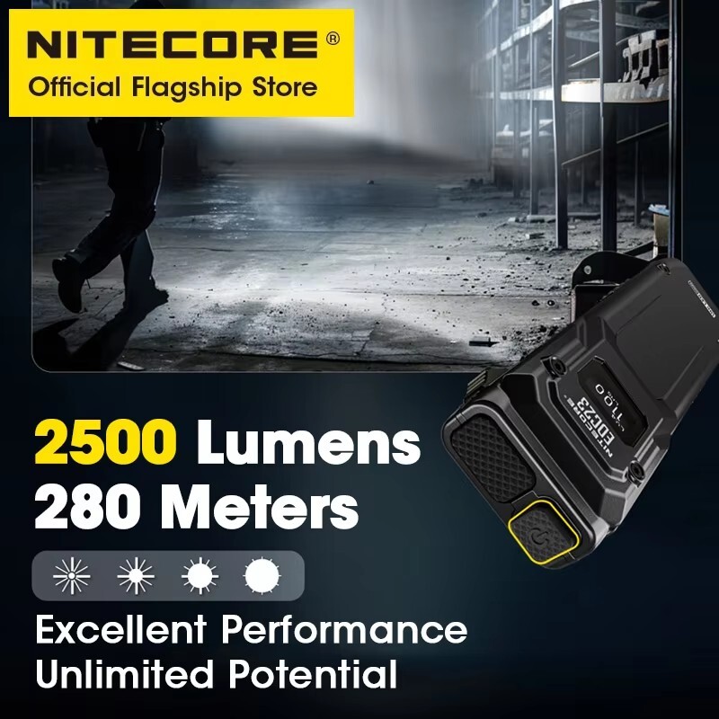 NITECORE EDC23 Untra Slim Tactical Flashlight 2500 Lumen Torch Light Rechargeble gallery