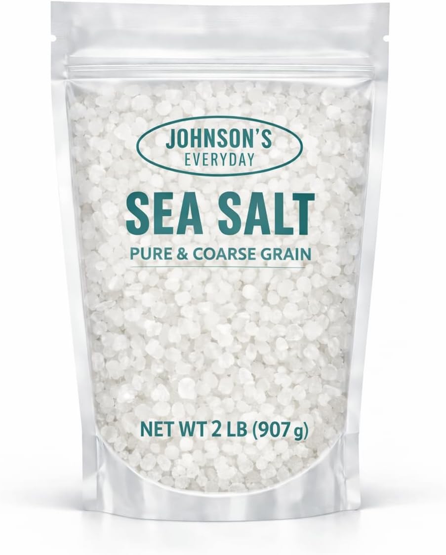 Johnson's Everyday Coarse Sea Salt, 2 lb – Pure Natural Sea Salt Coarse Grain gallery