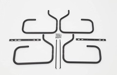 Black Picnic Table Frame Kit W/ 4 Legs & Braces for DIY Wood Top Steel Tubing