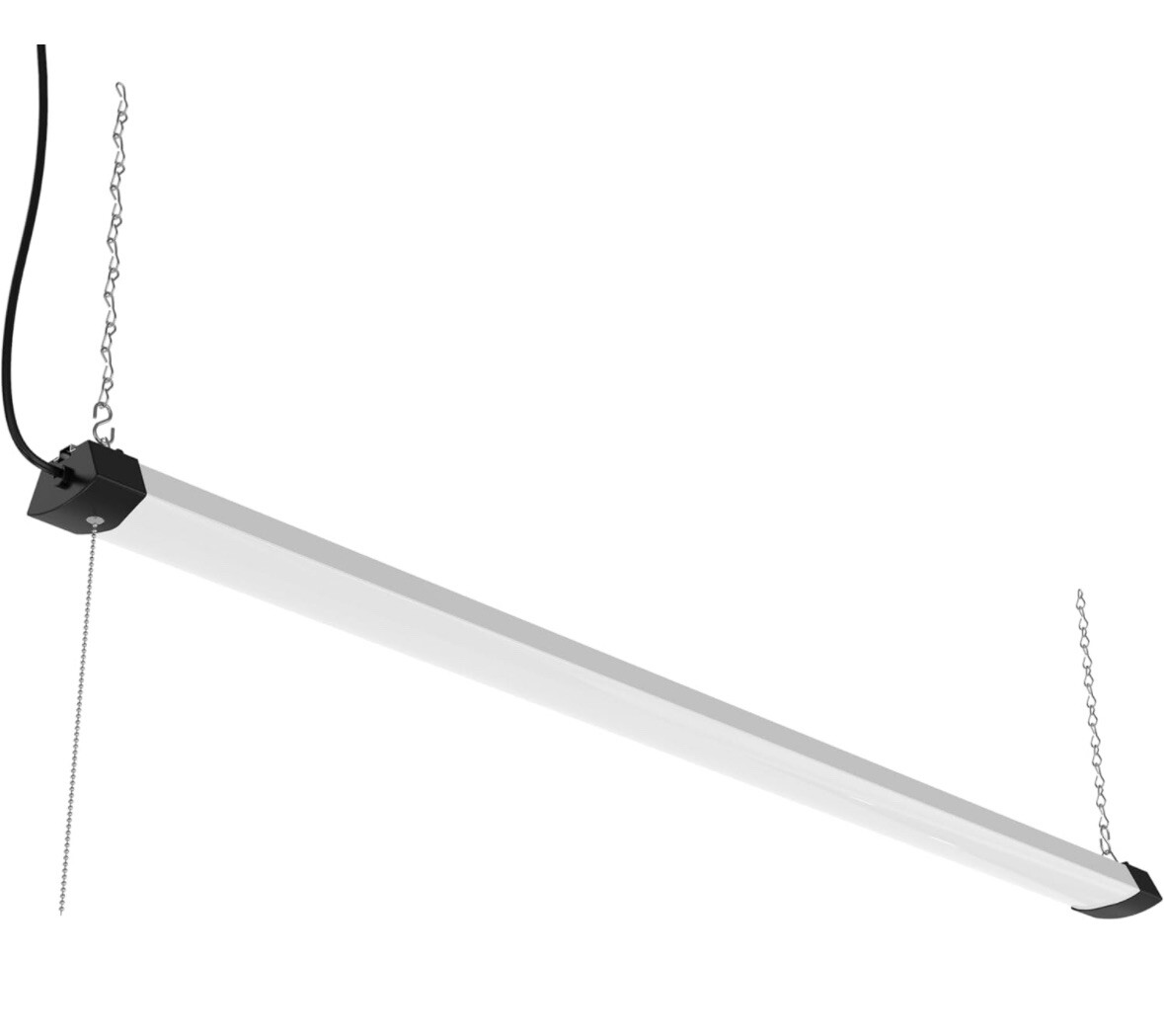 DYMOND 4FT 40W Wraparound LED Shop Light Fixture with Pull Chain Daylight White gallery
