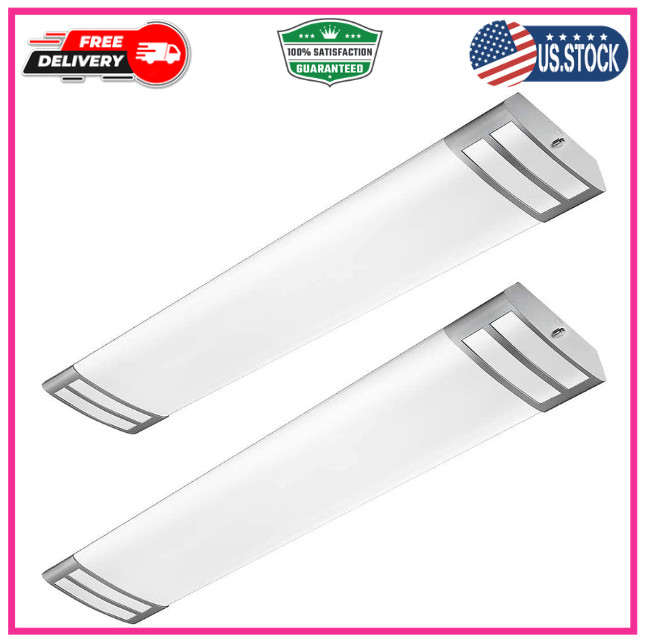 4ft Led Flush Mount Linear Lights 40w 4500lm Kitchen Light Fixtures 4000k 4 Foot