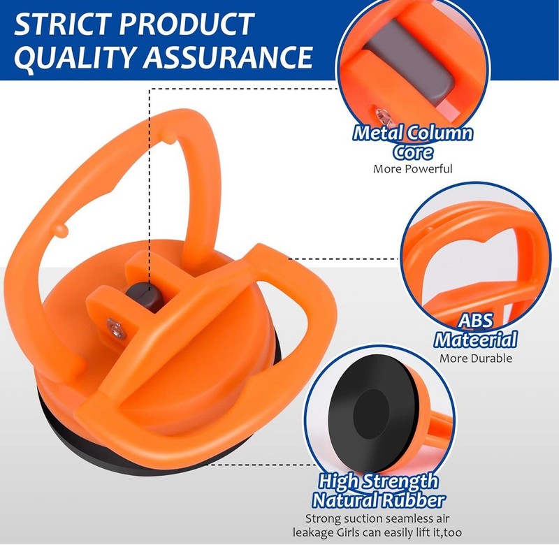 Car Dent Puller Kit, 3-Pack Paint-Free Dent Removal Tool Cup Dent Puller Repair gallery