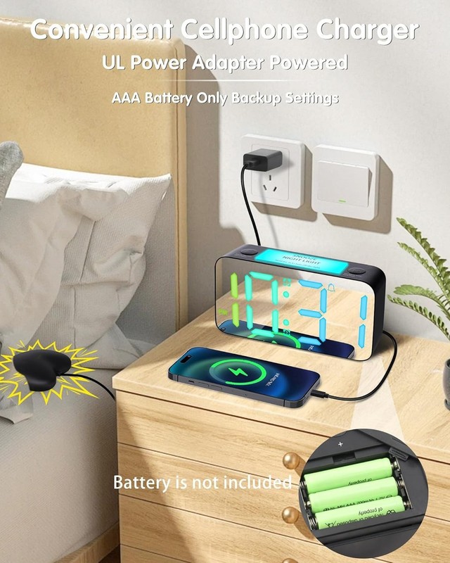 Extra Loud Alarm Clock with Bed Shaker Vibrating Alarm Clock for Heavy Sleepers gallery