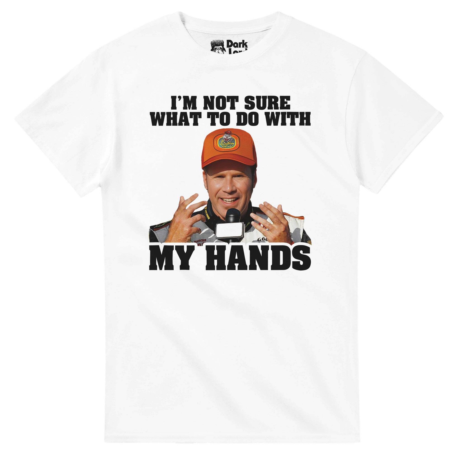 Ricky Bobby T-Shirt Hands Design Cotton Crew Neck Short Sleeve Tee gallery