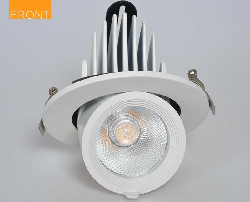 12W LED Recessed Ceiling Light Gimbal Angle Orientable Downlight Warm White gallery