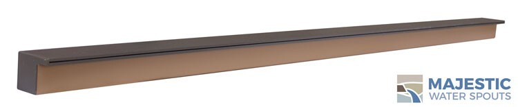 Tomaso 96" Water Sheet Pool/Spa & Fountain, Water Wall Spillway in Gray BTM Fed gallery