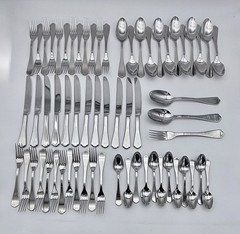 63 Pc- Villeroy & Boch MEDINA Flatware 18/10 Stainless Steel 12 Place Settings +