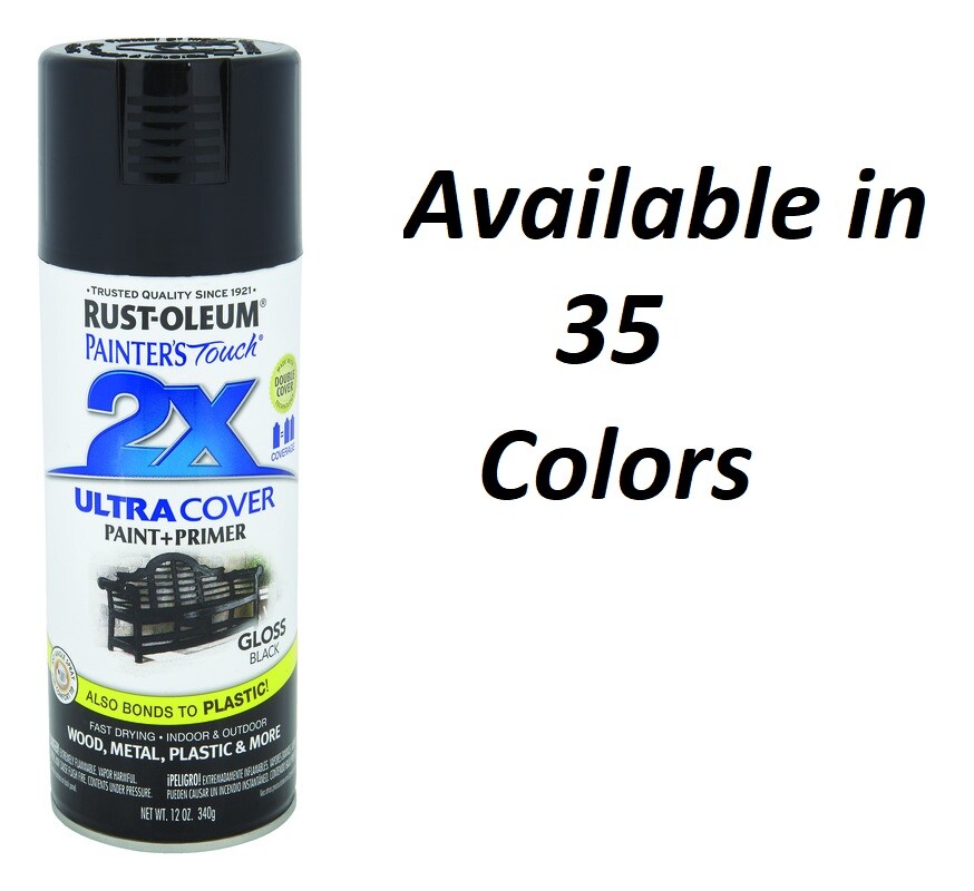 Rust-Oleum Painter's Touch 2X Ultra Cover GLOSS Spray Paint 12 oz (Choose Color) gallery