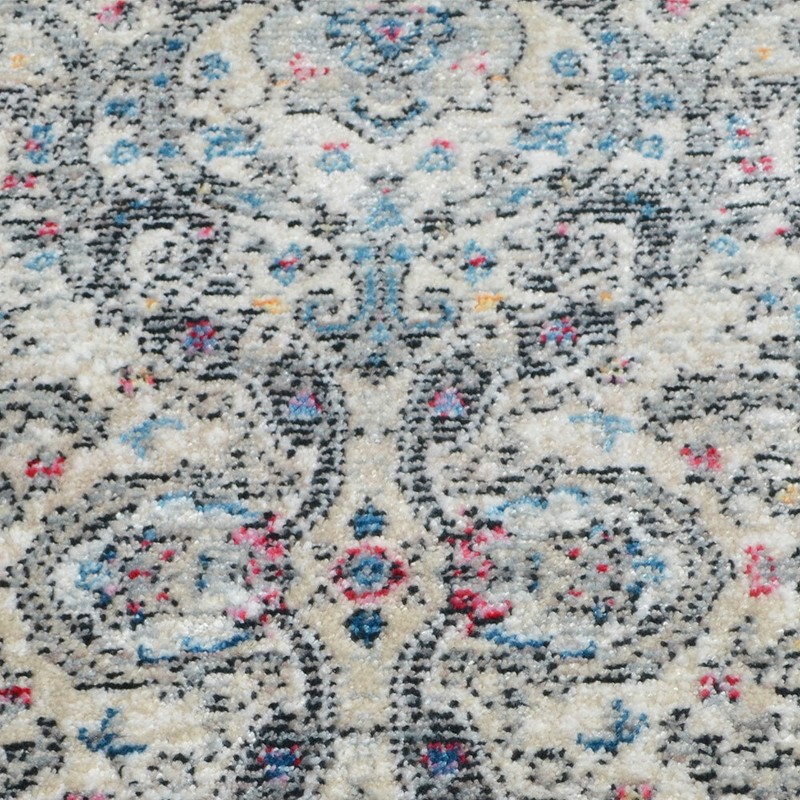 Machine Woven Crossweave Polyester 2'6''x9'10'' Runner Area Rug Oriental Black gallery
