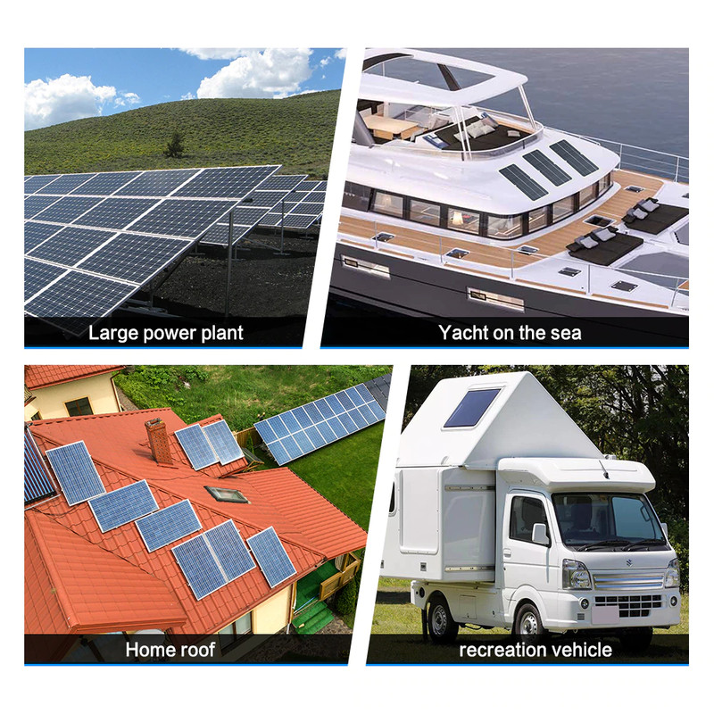 450W Solar panel kit home Battery Charger Controller Aluminum frame power system gallery