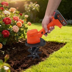 Mini Tiller Cultivator Lightweight Electric Handheld Tilling Machine for Garden