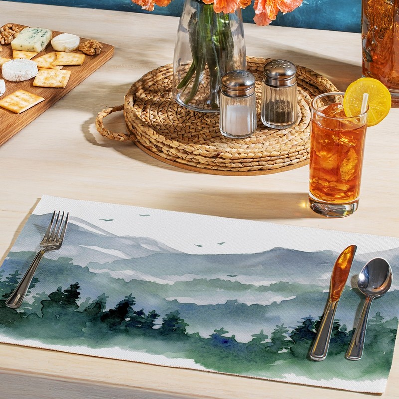 Northwest 4-Pack Poly-Cotton Blend Placemats Manufactured in The USA gallery