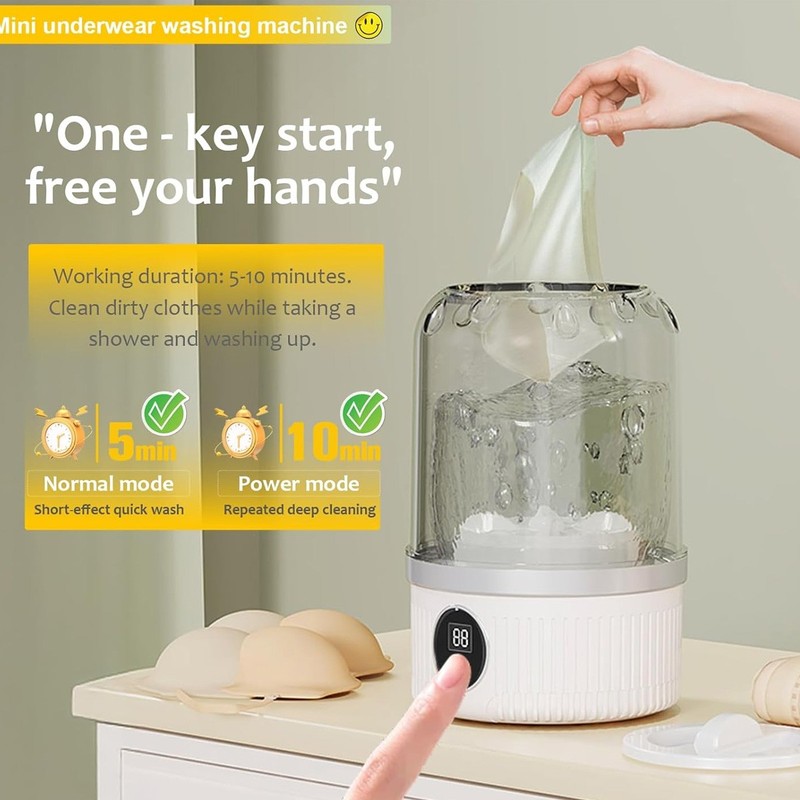 Portable Washing Machine Mini Washer Foldable Washer and Spin Dryer Small Travel gallery