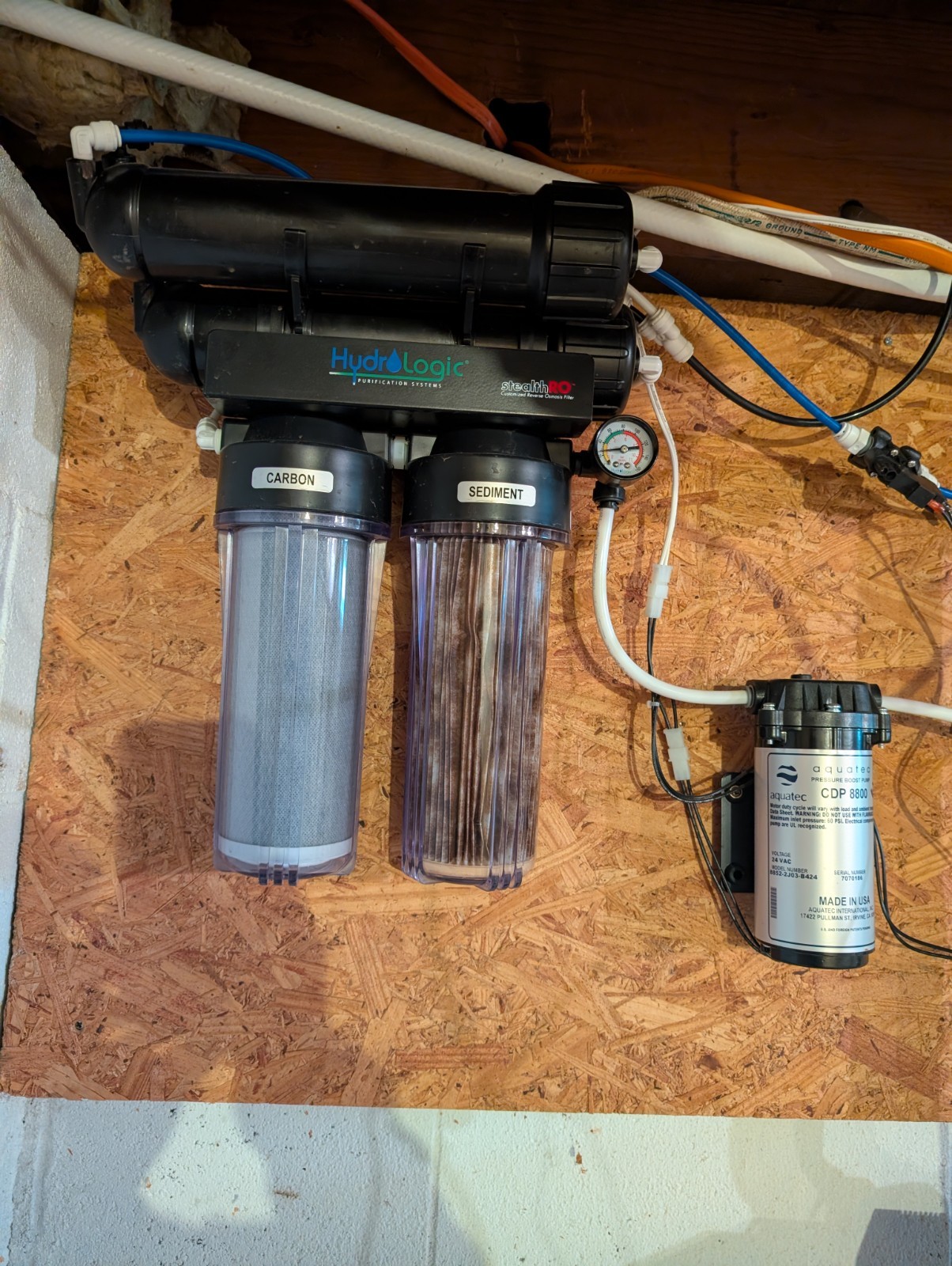 Hydrologic STEALTH-RO300 Reverse Osmosis System with Aquatec Booster Pump gallery