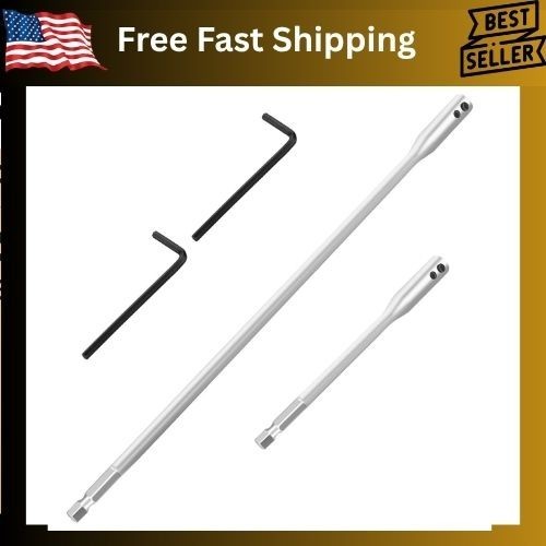 4 Pieces 1/4 Drill Bit Extension Set, High Carbon Steel Set gallery