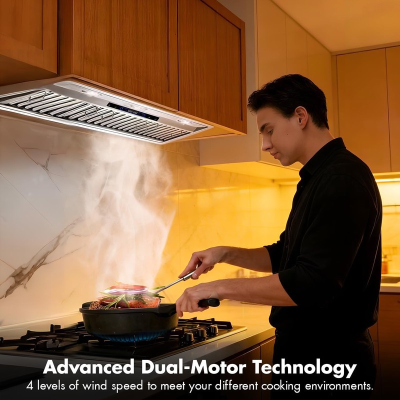 48-inch range Hood Built-in/Insert 48 inch Stainless Steel Kitchen Vent 1200 CFM gallery