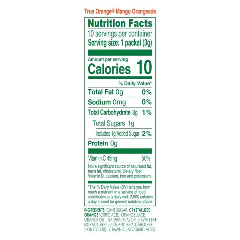 True Citrus Orange, Mango, 1.06 Oz, (Pack of 10- 0.11 Ounce 10) gallery