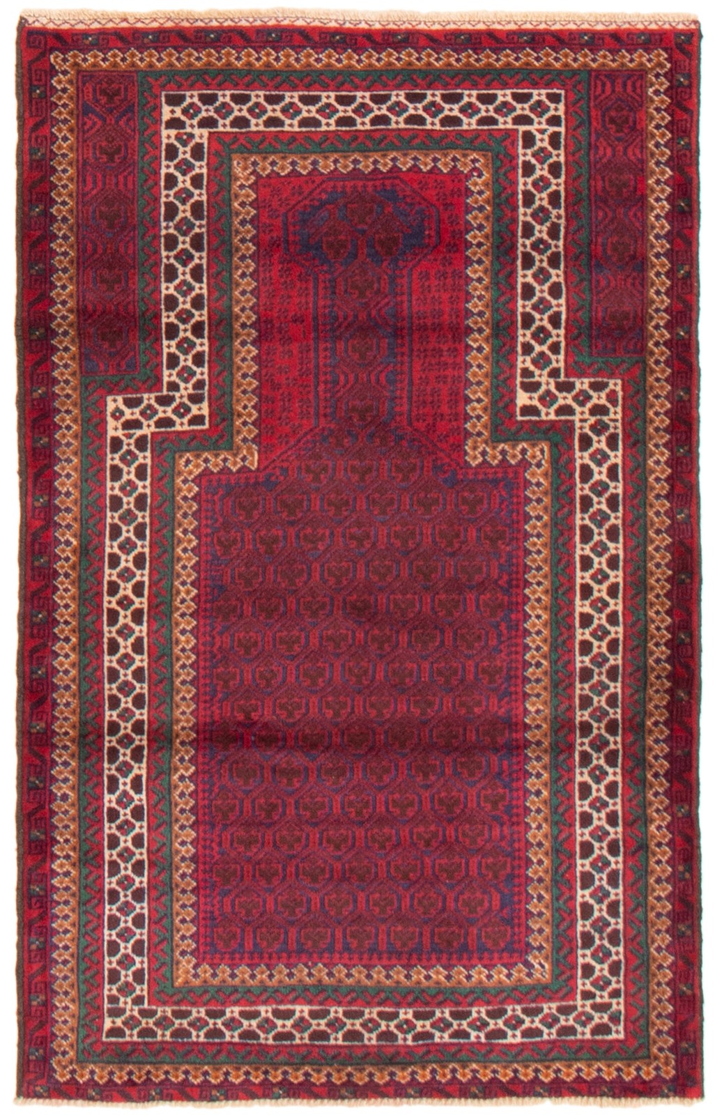 Traditional Vintage Hand-Knotted Oriental Carpet 3'1" x 5'0" Wool Area Rug gallery