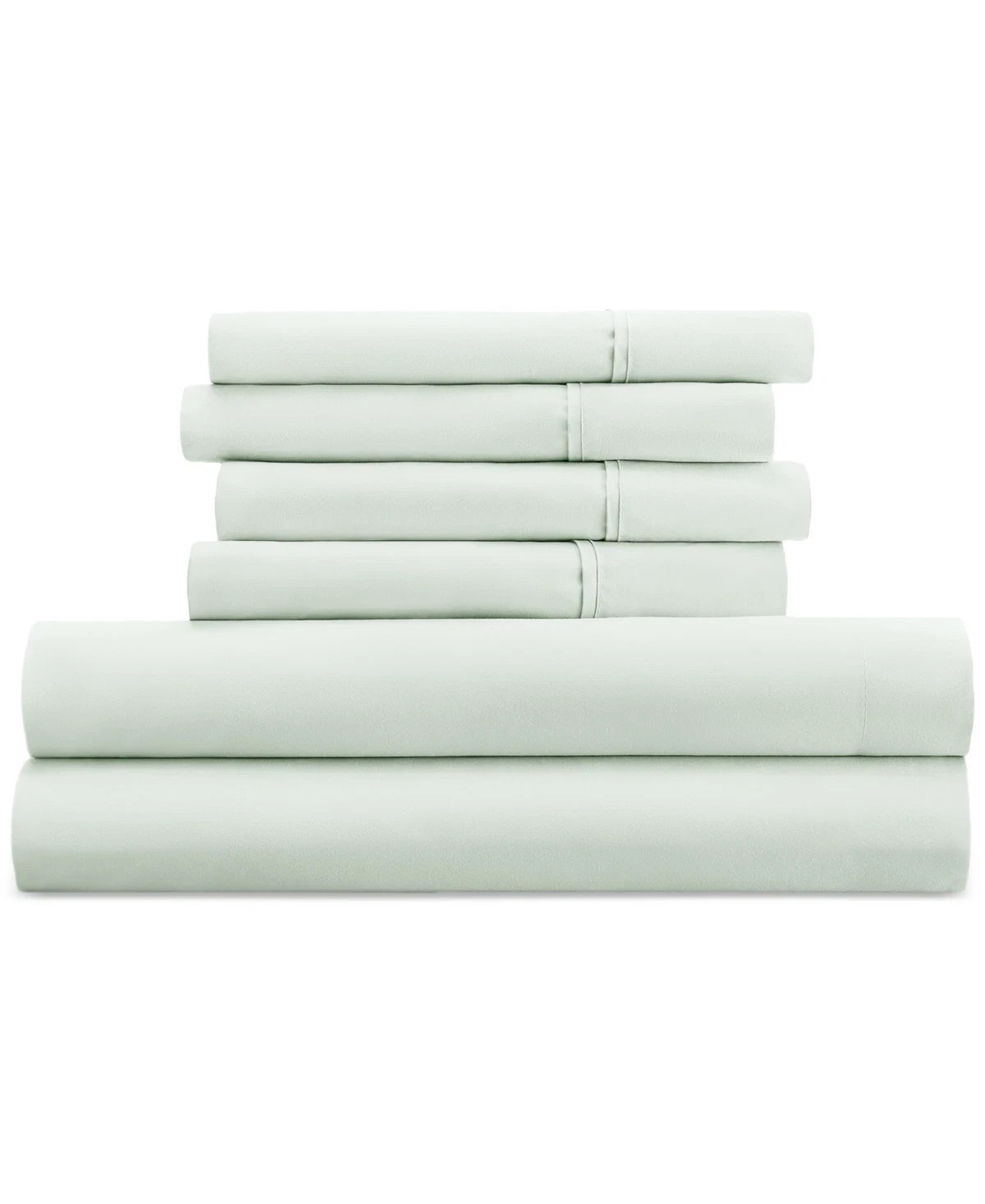 Kaycie Gray Microfiber 4 Piece Sheet Set Twin XL Size In Light Green gallery