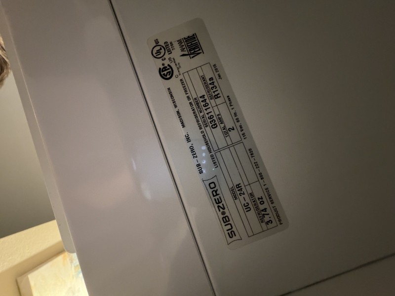 24" SS SUB ZERO UNDER COUNTER PANEL READY REFRIGERATOR Model UC-24R gallery