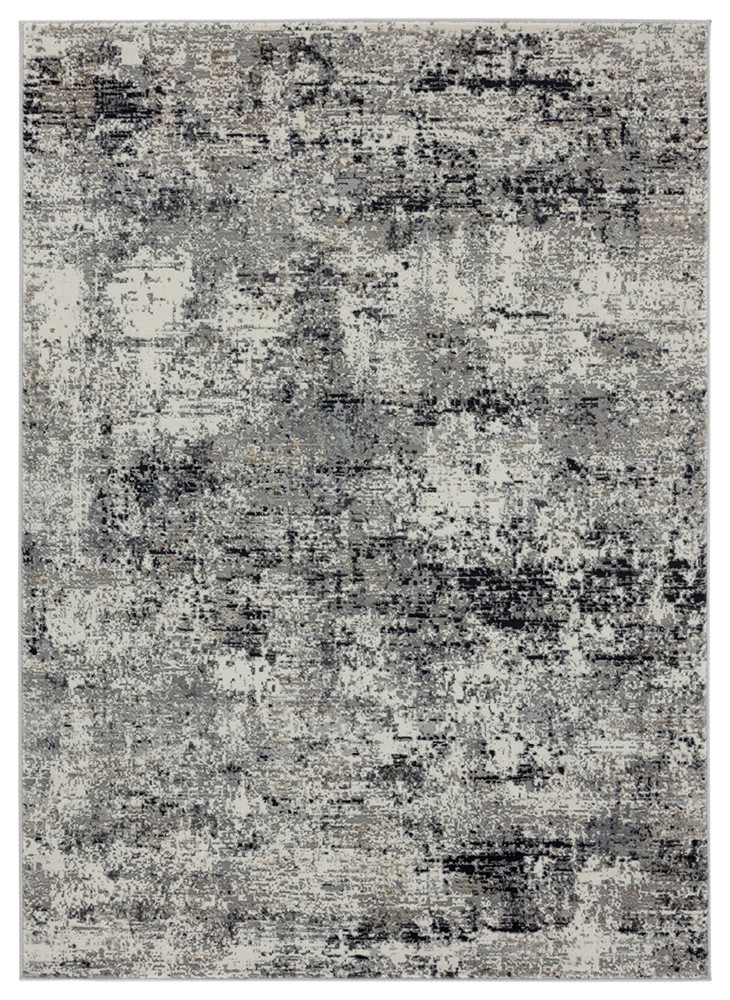 8x11 United Weavers Black Abstract Area Rug 4535 10177 - Aprx 7' 10" x 10' 6" gallery