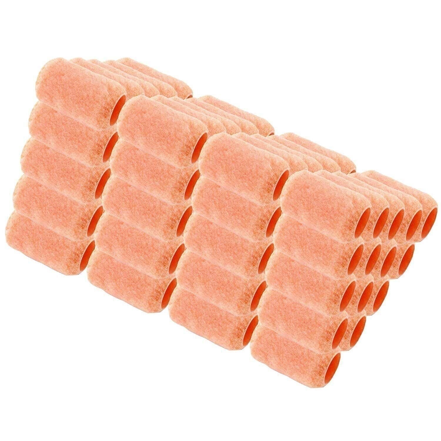Reusable Paint Roller Covers 4" x 3/8" Nap Washable PVC Plastic Core Refill Bulk gallery