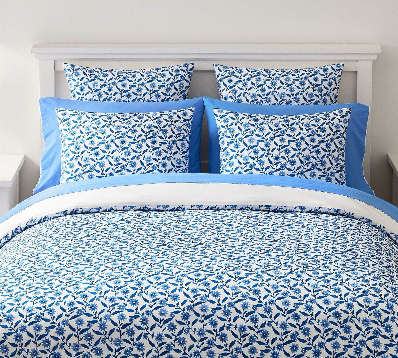 Pottery Barn~Mark D. Sikes Pixie Scalloped Duvet Cover~Full Queen~2 Shams~NEW gallery
