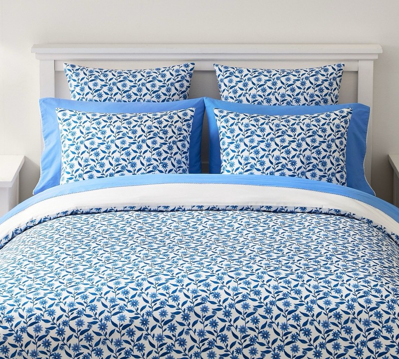 Pottery Barn~Mark D. Sikes Pixie Scalloped Duvet Cover~Full Queen~2 Shams~NEW gallery