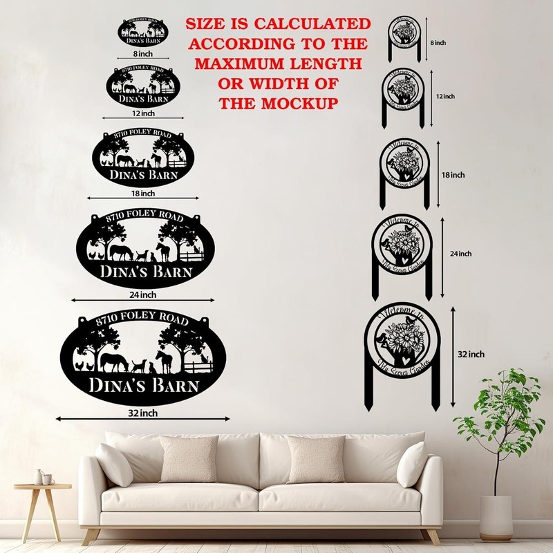 Custom Cabin Metal Sign, Pine Tree Forest Design, Personalized Cabin Sign gallery