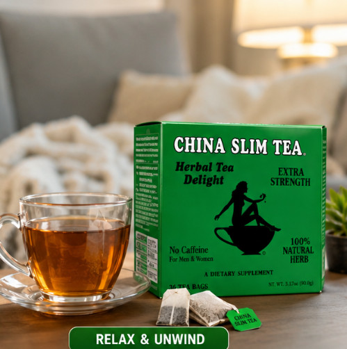 6 pack China Slim Herbal Tea Extra Strength Delight 36 Tea Bags Exp:2029 gallery