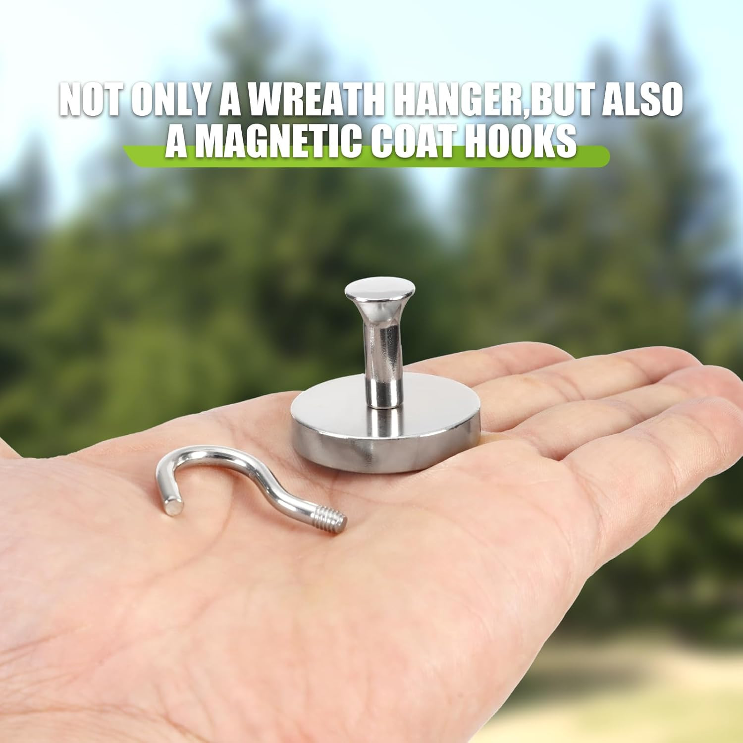 Magnetic Coat Hook,130Lb+ Strong Extra Heavy Duty Magnet Hooks,Magnetic Wreath H gallery