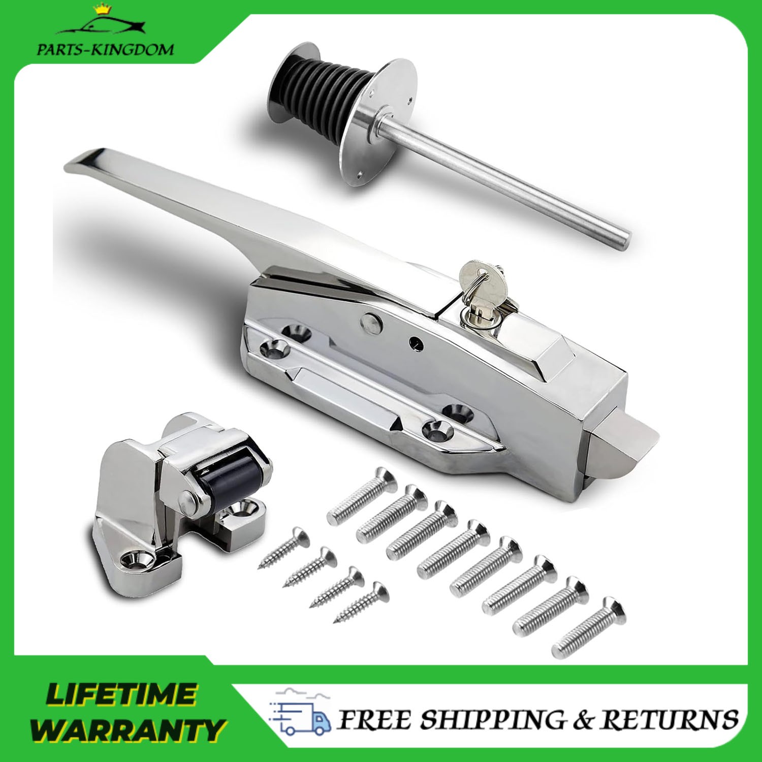Walk in Cooler Door Handle Kit, Freezer Doors Handle,1/8 in to 1/4 in(Flush) New gallery